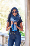 Two Tone Blues/Grey Scarf Shawl