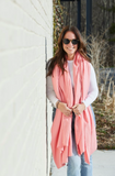 Hamptons Classic Frayed Hem Wrap/Scarf