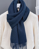 MIlan Two-tone Fringe Travel Wrap