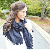 Pom Pom Scarf - april-marin